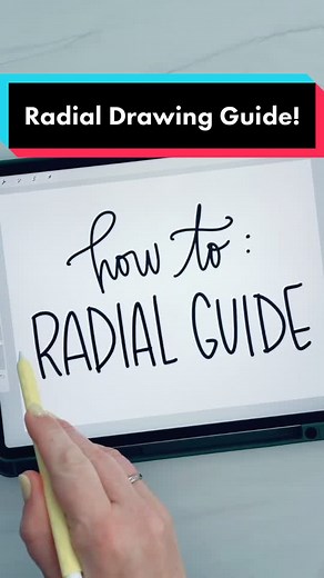 Learn how to use the Radial Drawing Guide in Procreate! #procreate #procreateapp #procreatetutorial #mandala #ipaddrawing