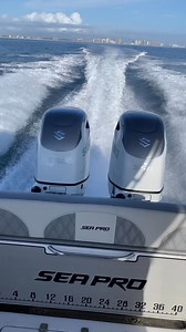 Paradise Marine sea trialing a Sea Pro Boats before delivery. Not a bad day for it in Alabama🌞 | Suzuki Marine USA