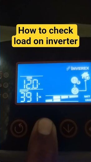 how to cgeck load on ip 21 inverter pawa