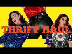 HUGE TRY ON THRIFT HAUL - FENDI, PLAYBOY, HARLEY DAVIDSON