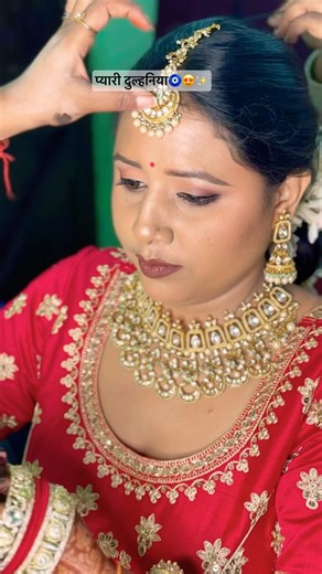 Bride in Making🧿 #bridalmakeup #bridetobe #wedding
