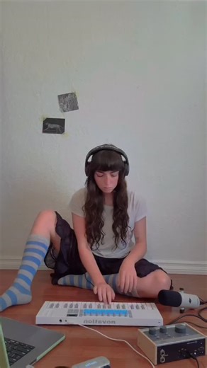 ProMusicals on Instagram: "NOVATION MIDI CONTROLLERS @after.louise — live performance vibes 🎹🎤 Creating and performing with the 🤍 Novation Launchkey Mini 37 (MK4 – White) 🎛 Volt Audio Interface 🎙 Universal Audio SD-1 Standard Dynamic Microphone Pure workflow. Honest sound. No distractions — just music in the moment. #afterlouise #LivePerformance #StudioVibes #NovationLaunchkey #UniversalAudio VoltInterface"