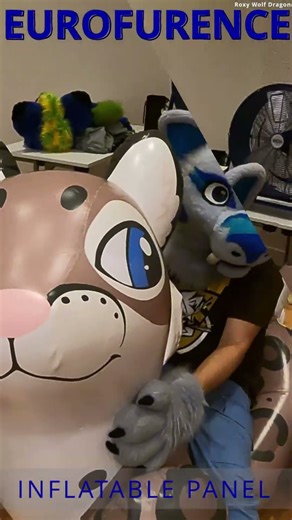 Eurofurence 29 Inflatable Panel #furry #fursuit #poolfloat #furries #pooltoys #inflatable