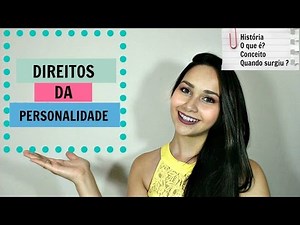 Direito Civil - Direitos da Personalidade - História. O que é. Conceito. Quando surgem.