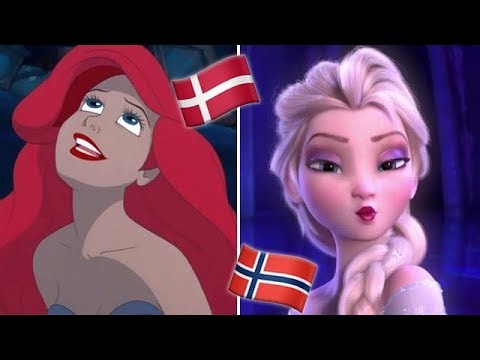 Disney Princesses Singing In Their Native Languages (W/ENGLISH SUB)