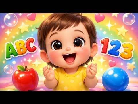 Cute Baby Song 🎵 ABC & 123 | Kids Learning Video