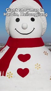 1.8K views · 152 reactions | Time for selfie! Built with about 2,000 cubic meters of snow, this 18-meter-tall #snowman greets visitors with a big smile in #Harbin, #Heilongjiang Province. #TrendinginChina | Xi's Moments | Facebook
