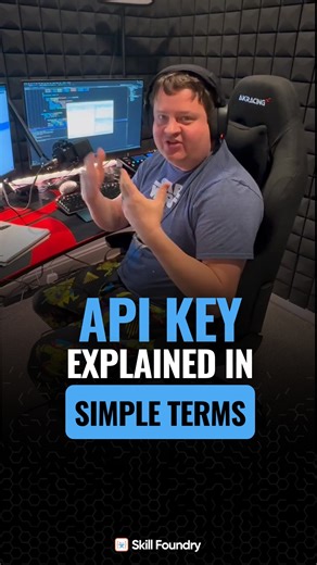 Skill Foundry on Instagram: "API key explained in simple terms. What do you want me to explain next? Drop it in the comments! ⬇️ ㅤ Code smarter, not harder—learn coding the right way! ㅤ Learn at skillfoundry.io ㅤ #API #APIKey #coding #programming #learntocode #LearnCoding #motivation #DevCommunity #developer #programmingbeginner #mentor #mentorship"
