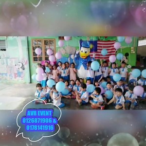Donald Duck appearance For Birthday party @ school https://m.facebook.com/avrno1/ AVR EVENT 0178141916 & 0126871906 嵐BALLOON DECORATION SUPRISE GIFT DELIVERY 藍MASCOT 嵐CLOWN | AVR EVENT | Facebook