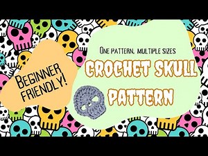 SUPER EASY|Crochet a Skull in 3 Rounds! | Beginner-Friendly Crochet Skull Pattern + PDF PATTERN