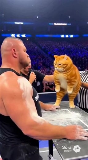 The cat wins the slap contest #unitedstates #cat #slap #fyp