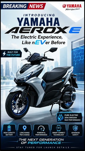 Yamaha Aerox E Electric Scooter Revealed ⚡ The Electric Experience Like nEVer Before | First Look