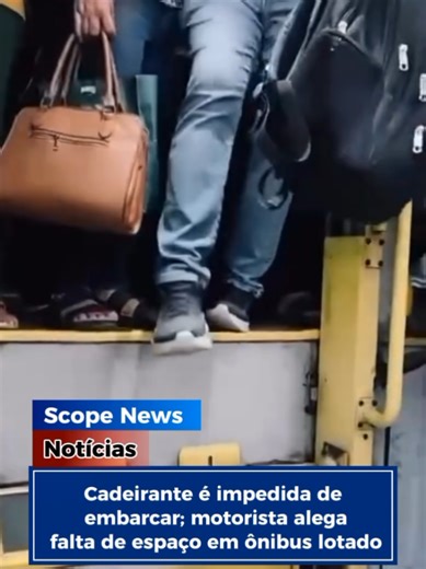 Cadeirante é impedida de embarcar; motorista alega falta de espaço em ônibus lotado em Florianópolis Scope News | Florianópolis (SC) | 04 de março de 2026 Uma mulher cadeirante foi impedida de embarcar em um ônibus do transporte coletivo de Florianópolis na manhã desta terça-feira (4). O caso ocorreu por volta das 6h, na linha Udesc, no primeiro ponto da Avenida Beira-Mar Norte, sentido TICEN–TITRI. Segundo nota divulgada pelo Grupo Acessibilidade – Juntos Abrimos Caminhos, o espaço reservado pa