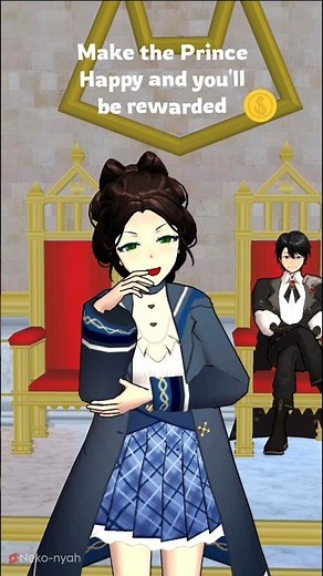 Making the Prince Happy for some good Rewards 🤑 #sakuraschoolsimulator #shorts #trending #funny
