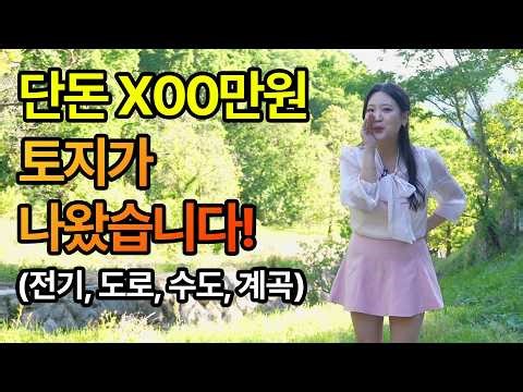 [Sold] A piece of land available for just X million won! (Electricity, road, water, valley)