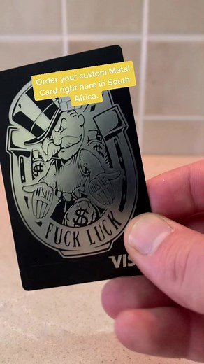 Custom Metal Bank Card Engraving in South Africa