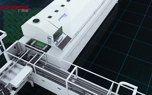 SMT贴片生产线完整工作原理视频