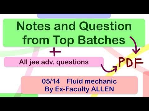 5. melting of ice, center of buoy | fluid mechanics, surface tension and viscosity | IIT JEE advance