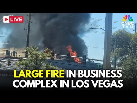 Las Vegas Fire LIVE: Fire Crews Battle Large Fire in Business Complex Near UNLV | Nevada News | N18G