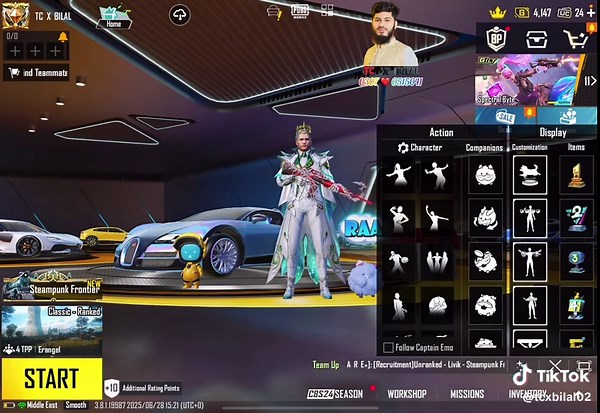PRICE : 250,000 🌺 7X SPORTS CAR ( 1X DROP CAR ) XSUIT MAX MYTHIC LAB AUTO SHOW ROOM FOREST ELF ( REAR ) MYTHIC GLOVES INFERNO HELMET AKM KILL COUNTER 🌺 LEVEL 72 🌺 MYTHICS 156/300 🌺 ULTIMATE 12/39 🌺 X-SUIT 🌹SILVERANUS LV 6 🌹AVALANCHE LV 3 🌹IRIDESCENCE LV 3 🌹ANUKHRA LV 2 🌹GOLDEN PHARAOH LV 1 🙊BEAR BUDDY WOLF BUDDY SPIRIT KITTEN BUDDY KiTTEN BUDDY INU SHIBA BUDDY PORO BUDDY 🌺 SEASON M2 TO M15,M16 TO M22,A1 TO A13 🌄 AUTO SHOWROOM 🪖3X HELMET ( INFERNO HELMET ) 🎒6X BACKPACK ( PHARAOH BA
