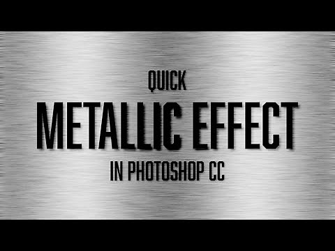 Quick Metallic Effect in Adobe Photoshop