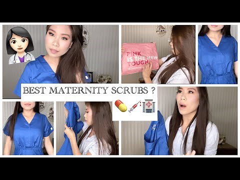 UNIFORM ADVANTAGE MATERNITY SCRUBS: First impressions / Unboxing / Try on + UPDATED REVIEW