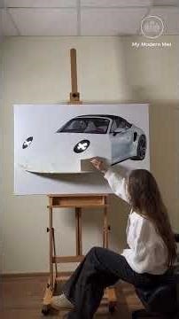 Ekaterina Sysoeva’s 3D Painting Art Makes Cars Come Alive