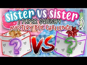 SISTER VS SISTER PAPER SQUISHY MYSTERY BOX VALENTINES DAY EXCHANGE💗