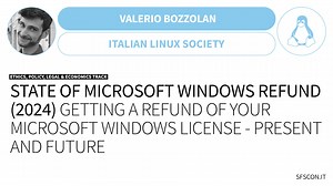 SFSCON24 - Valerio Bozzolan - State of Microsoft Windows Refund (2024)
