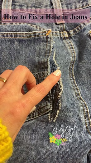 Fixing Jeans: Visible Mending Tutorial