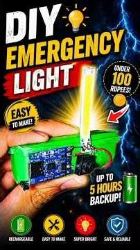 ⚡ How to Make Emergency Light #Shorts #DIY #18650Battery