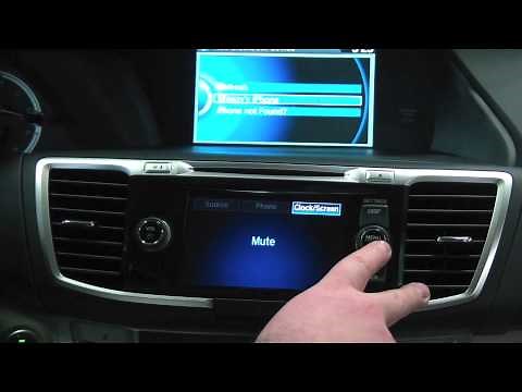 How to connect your phone to a Honda Accord - bluetooth pairing