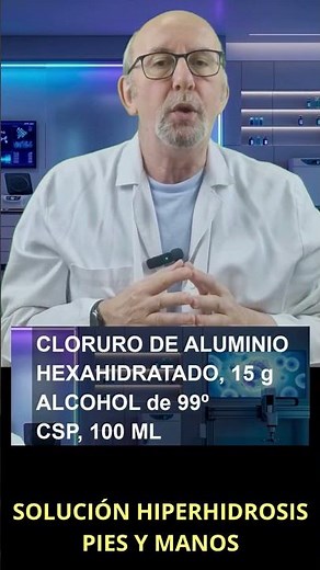 Elaboración solución hiperhidrosis