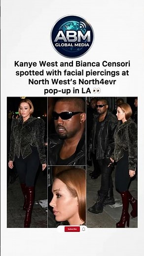 Kanye West & Bianca Censori Crash North's Pop-Up With NEW Look! 🚨 #shorts #shortsfeed #viral