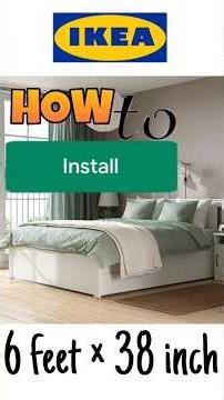 Ikea Bad With Drawer Install Process || 6 × 38 Size Bad Assemble #ikea #ikeabad #aaruwithginie