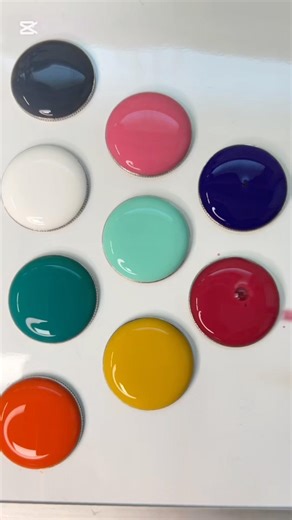 Satisfying Glossy Color Drops Palette #satisfyingvideo #colormixing #oddlysatisfying #minimalart