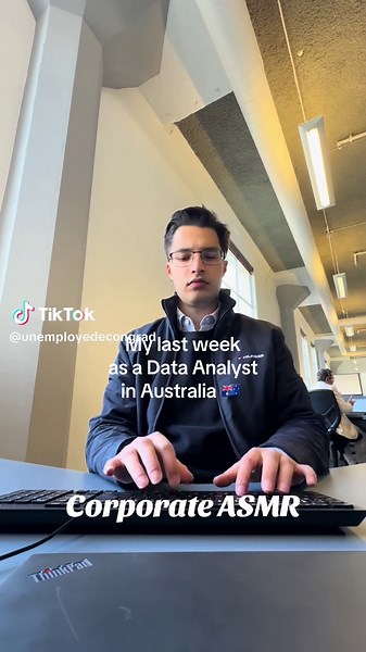🔍 Crunched numbers, whispered chaos. Here’s how my last week as a data analyst is going… #corporatelife 😌📊 #DayInTheLife #dataanalyst #techtok #QuietQuitting #workvibes #asmr #fypage #officelife #dataanalytics #9to5