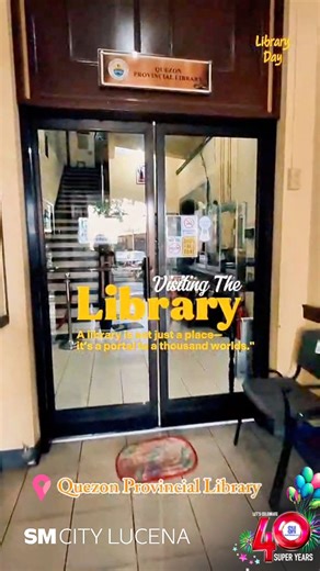 3.4K views · 19 reactions | Take a quick tour of Quezon Provincial Library - the new home for your generous donations from #SMBookNookDonationDriveHelp us reach our goal of 40,000 books by October 15 for the National Library of the Philippines and its affiliate libraries. Donate today and spread the joy of reading- one book at a time #SMBookNook #EmpoweringCommunities #SM40SuperYears | SM City Lucena | Facebook