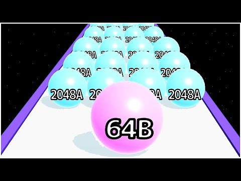 Ball Run 2048 merge number - Gameplay Walkthrough - infinify mode max Levels