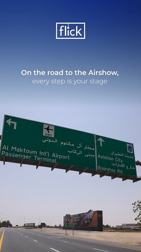 34K views · 373 reactions | Every journey to Dubai Airshow passes through us. From landmark hoardings to VIP terminals, Flick Global makes your brand unmissable. Advertise at Dubai Airshow with Flick Global. | Flick Global | Facebook