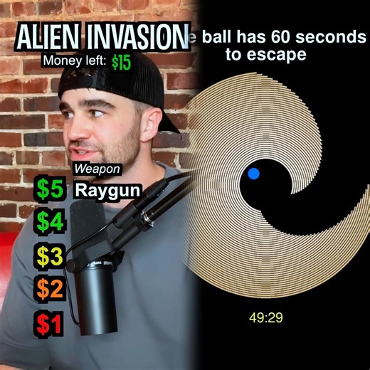 Spend $15 to Survive an Alien Attack 🛸 😂 #game #comedy #shorts