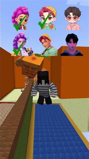 🙀 Kpop Demon Rotating Wheel Challenge🙀 #minecraft #roblox