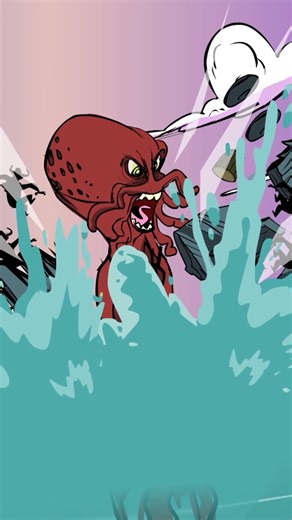 Kraken destroying a ship