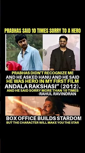 That's Why We Call tyhe Biggest Super Star OF India Cinema #prabhas #hanuraghavapudi #rahulravindran