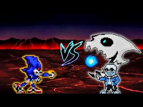 Metal Sonic V3 VS Classic Sans V3 in Mugen