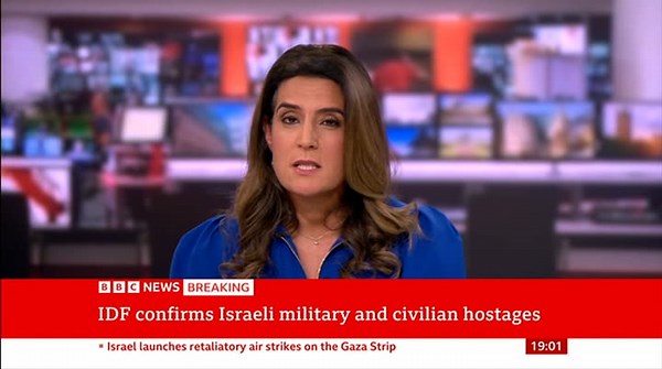 BBC News  October 7, 2023 7:00pm-8:01pm BST