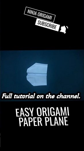 Fastest Flying Paper Plane ✈️ #NinjaOrigami #shorts #diy #paperplane #plane #artandcraft #papercraft