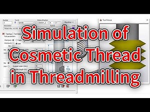 Simulation of Cosmetic Threads in Threadmilling