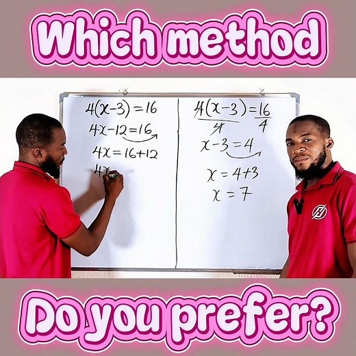 If you were to solve this question, which method would you apply?