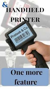 Handheld Printer Full Feature Overview | Paragraph features | Print MRP, Expiry Date, Batch Co Codes